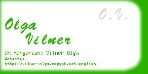 olga vilner business card